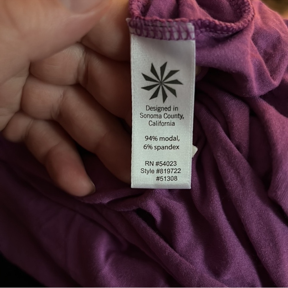 ATHLETA Hawi Hooded handkerchief hem Modal Dress - Picture 4 of 4